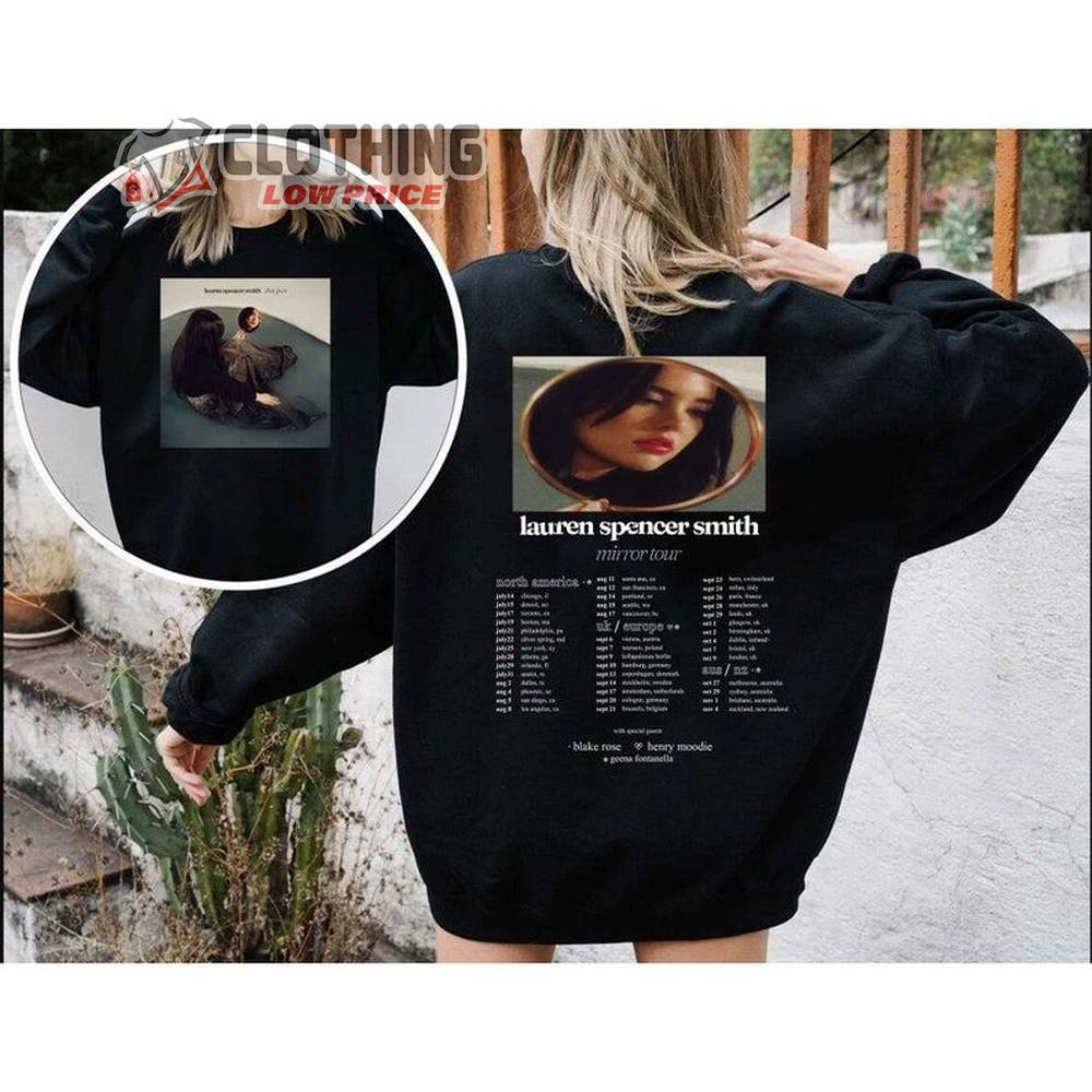 Lauren Spencer Smith The Mirror Tour 2023 Shirt, Lauren Spencer Smith 2023 Tour With Special Guest Blake Rose  Henry Moodie Sweatshirt, Lauren Spencer Smith 2023 Concert Hoodie