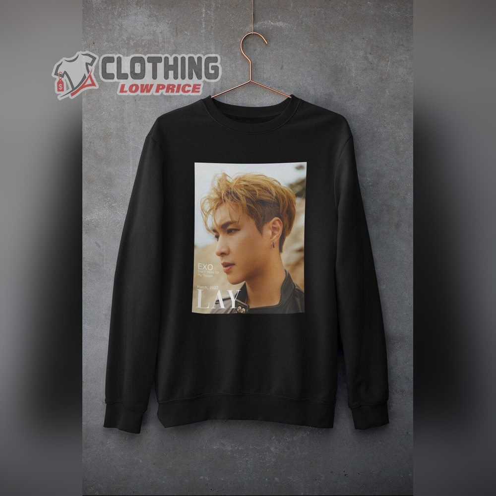 Lay Exo Pullover, Lay Exo Graphic Sweatshirt, Lay Exo Kpop Sweater, Magazine Cover Aesthetic Kpop Pullover, Exo Come Back Shirt