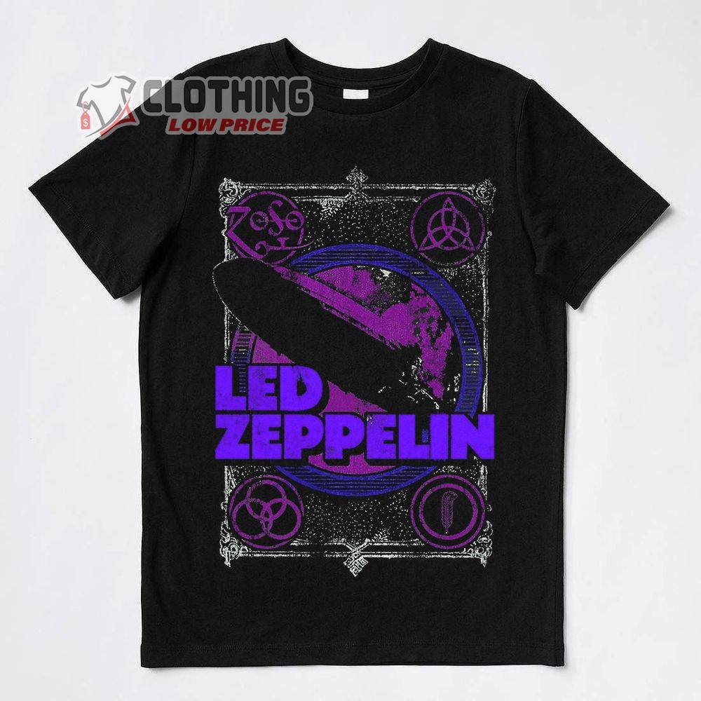 Led Zeppelin Tour 2022 Merch, Led Zeppelin 3 Tracklist Albums Plagiarism T-Shirt