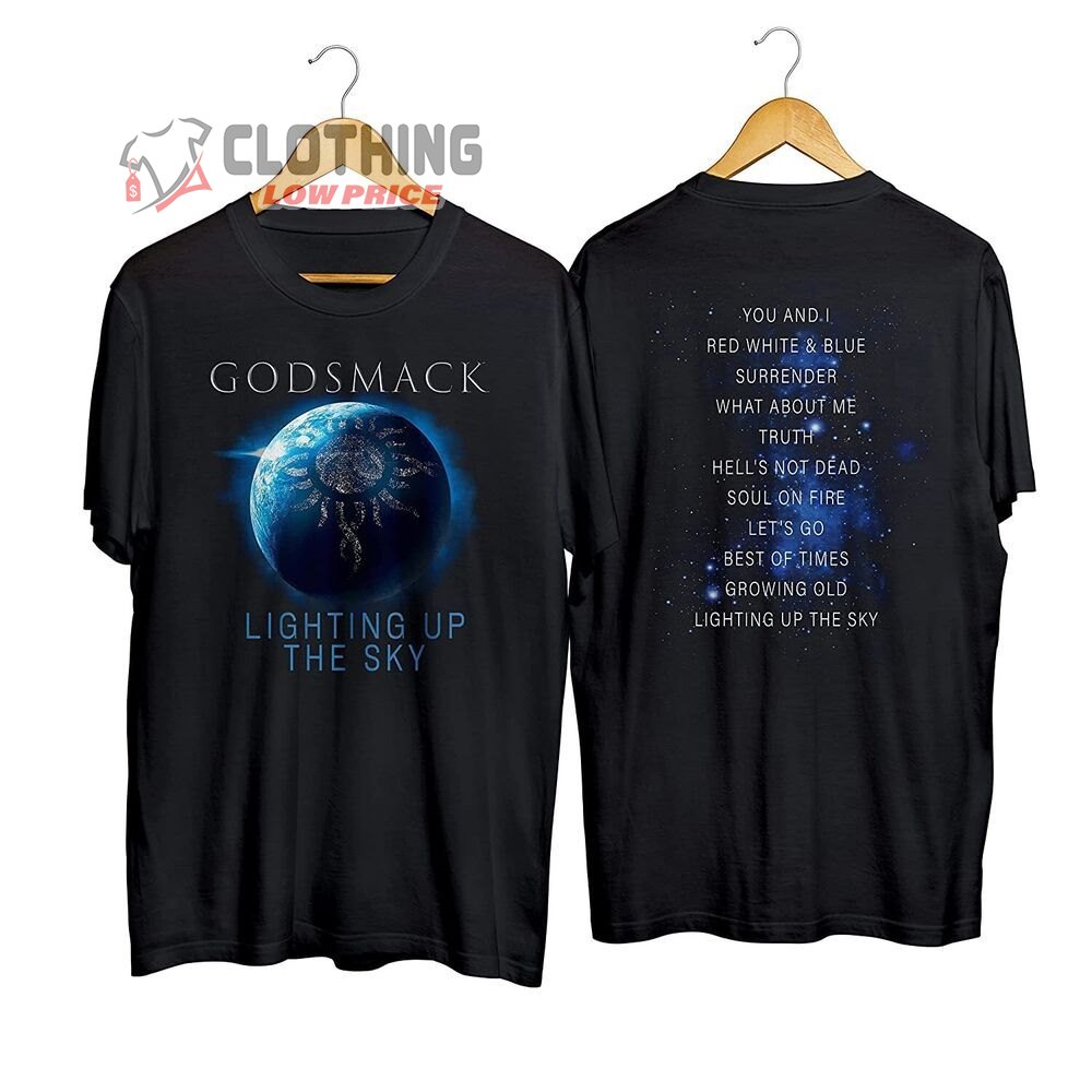 Lighting Up The Sky Godsmack Merch Godsmack Band Tour 2023 Shirt Godsmack World Tour 2023 T-Shirt