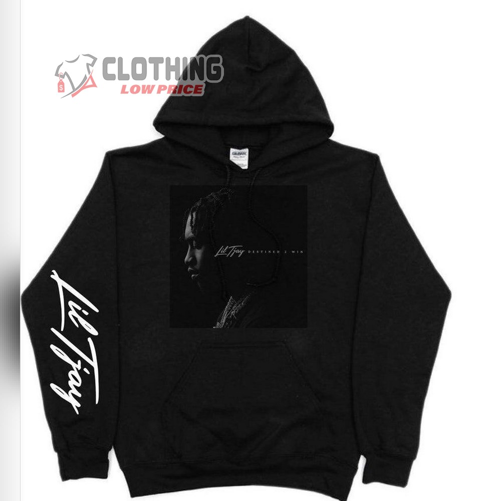 Lil Tjay New Album Shirt, Lil Tjay Destined 2 Win Cover Unisex Hoodie