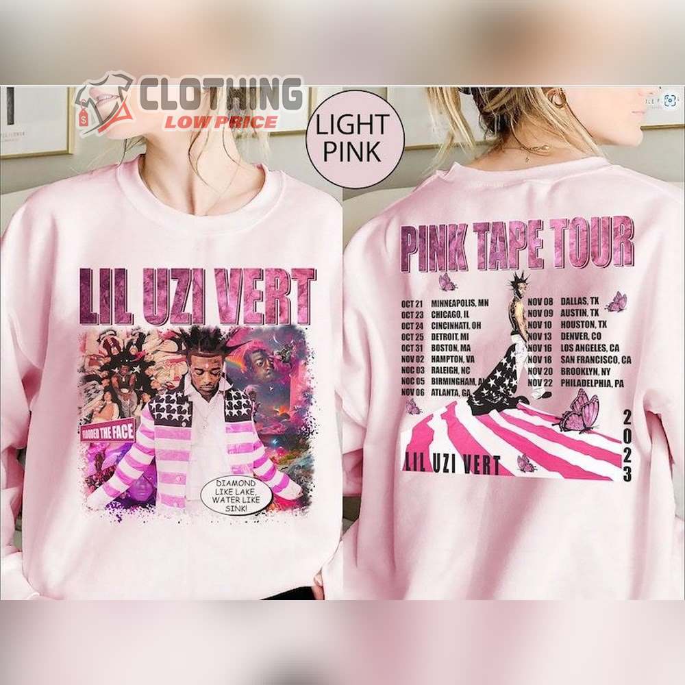 Lil Uzi Vert Pink Tape Tour 2023 Shirt, 90S Vintage Lil Uzi Vert Album Concert Tour Ticket 2023 Merch, Lil Uzi Vert Eternal Atake For Fan Tee