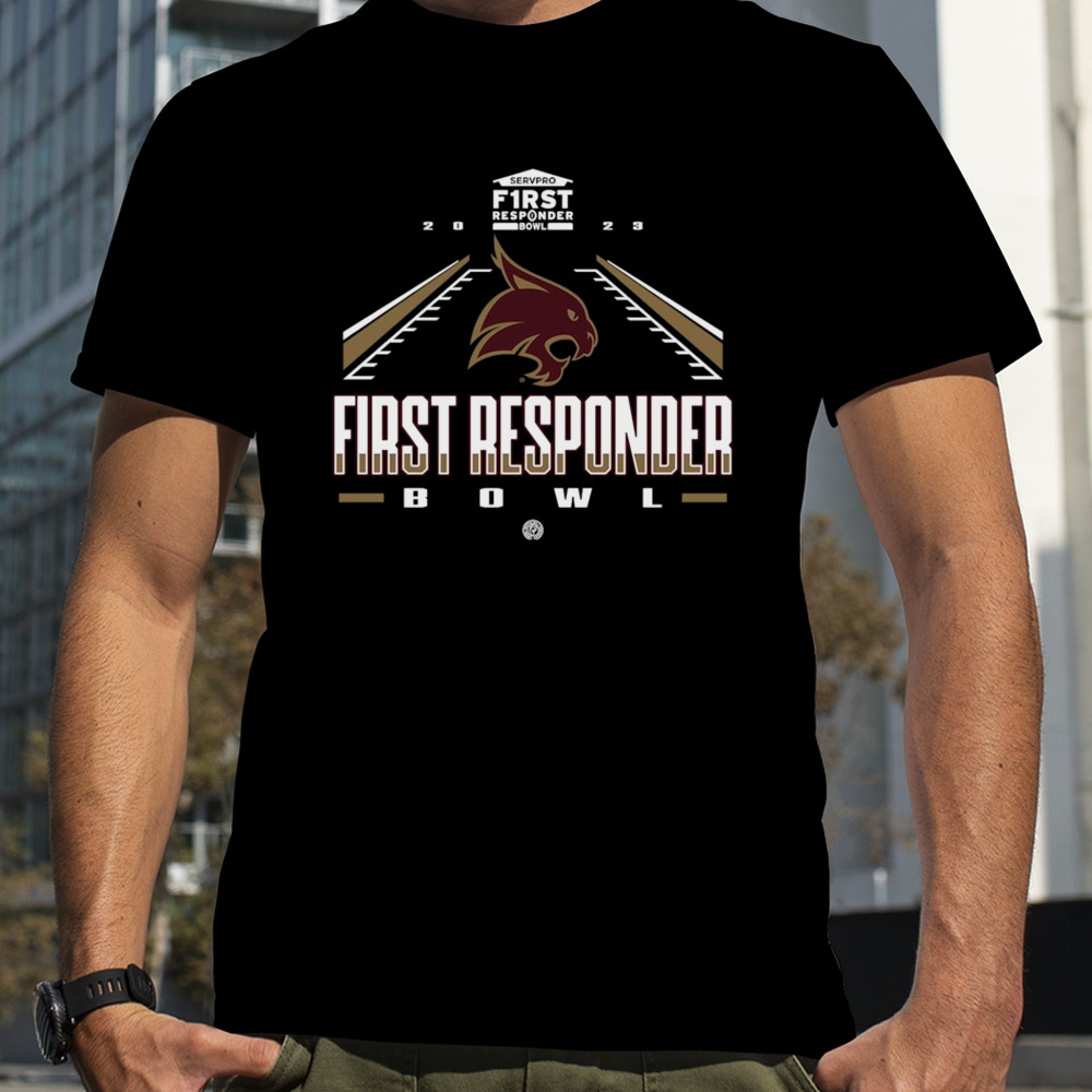 Texas State Bobcats 2023 Servpro First Responder Bowl shirt