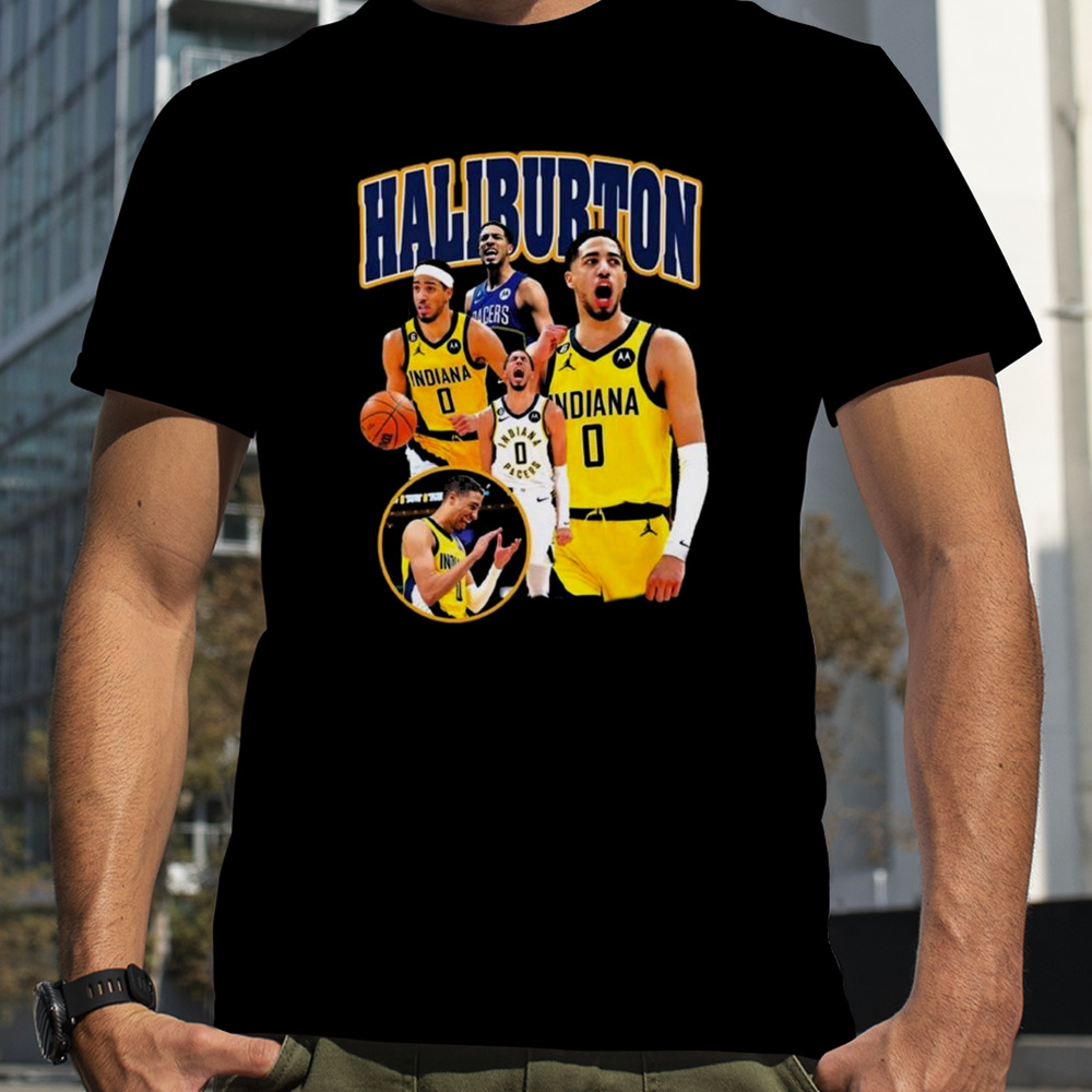 Tyrese Haliburton Indiana Pacers Vintage T-shirt