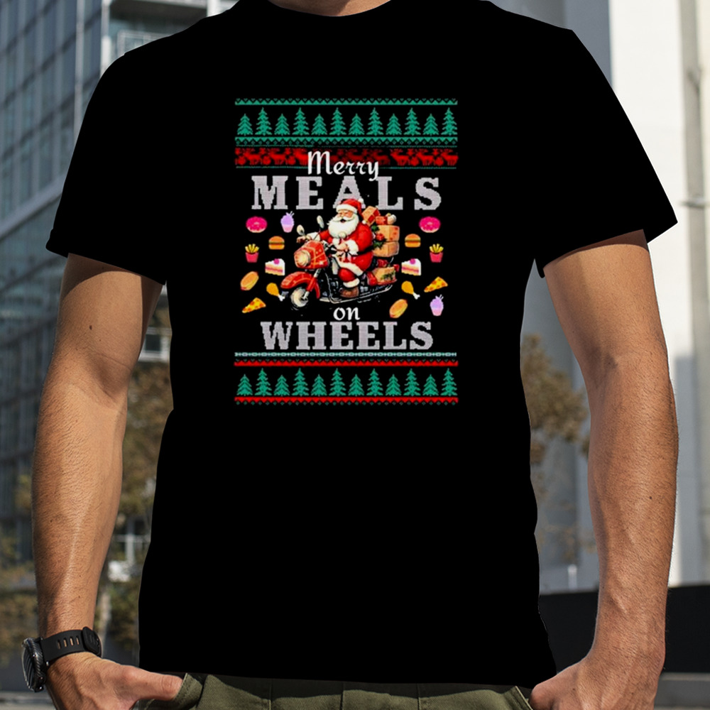 Ugly Christmas sweater 2023 Bentley koup Merry meals on wheels shirt