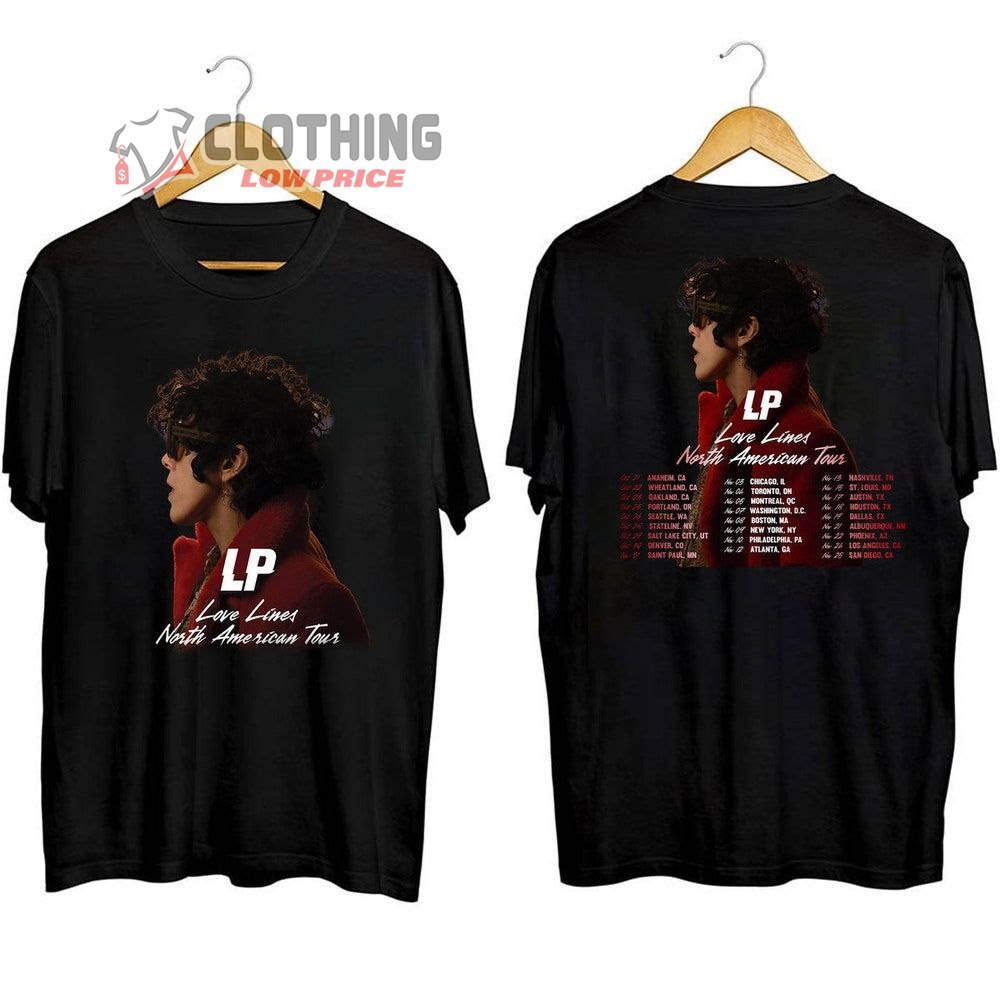 LP Love Lines North American Tour 2023 Merch, LP 2023 Tour Dates Shirt, Love Lines North American LP Tour 2024 T-Shirt