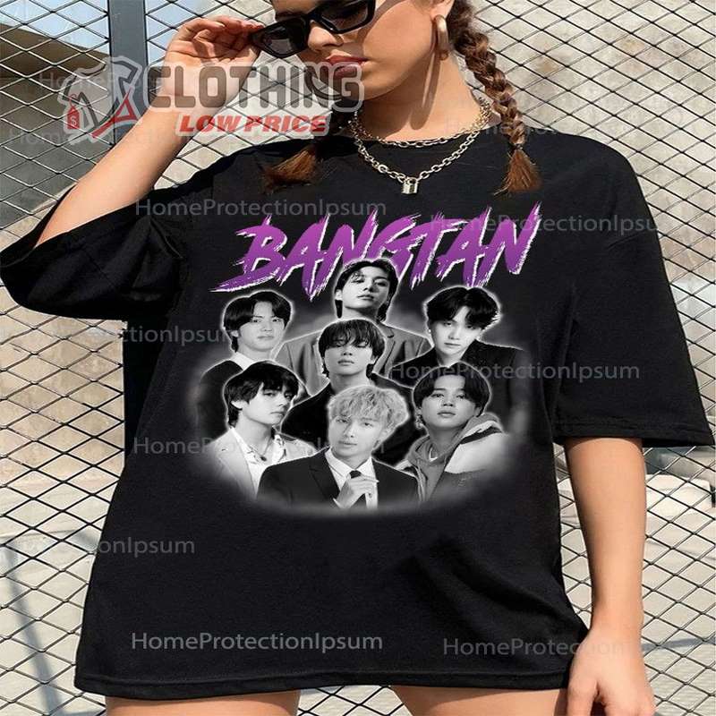 Limited Vintage Bts Shirt, Vintage Style Korean Pop Sweatshirts T-Shirt