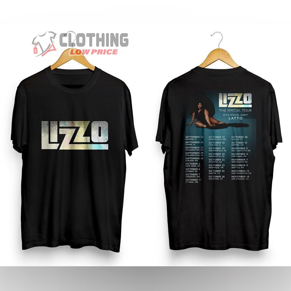 Lizzo American Singer Merch Lizzo The Special Tour 2022-2023 Shirt The Special Tour Wit Special Guest Latto Shirt Lizzo Setlist T-Shirt