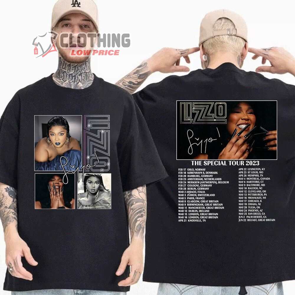 Lizzo The Special Tour 2023 Merch Lizzo Special Tour Shirt The Special Tour 2023 Setlist T-Shirt