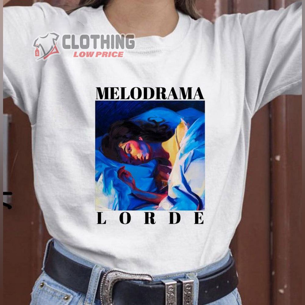 Lorde Melodrama New Albums Shirt, Lorde Solar Power Tour 2023 Setlist Merch, Lorde Shushing Crowd Sweatshirt