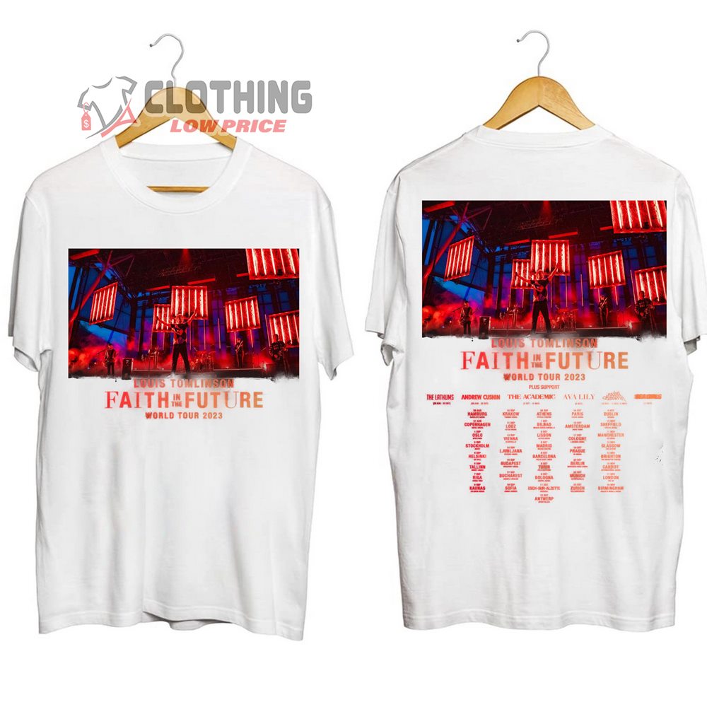 Louis Tomlinson Faith In The Future World Tour 2023 Merch, Louis Tomlinson World Tour 2023 Shirt, Faith In The Future Tour Dates 2023 T-Shirt