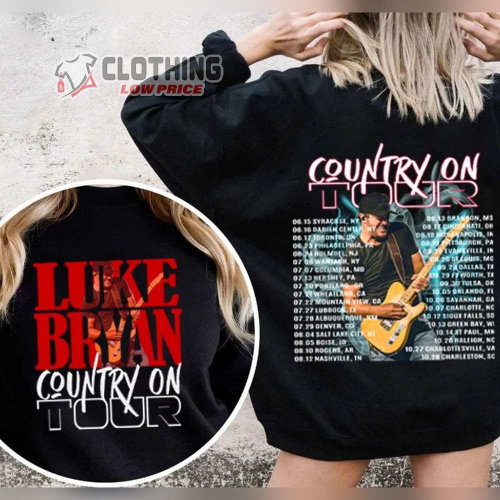 Luke Bryan 2023 Country On Tour Sweatshirt, Luke Bryan T-Shirt, Country On Tour Hoodie, Luke Bryan Country Music, Bryan Tour 2023 Shirt