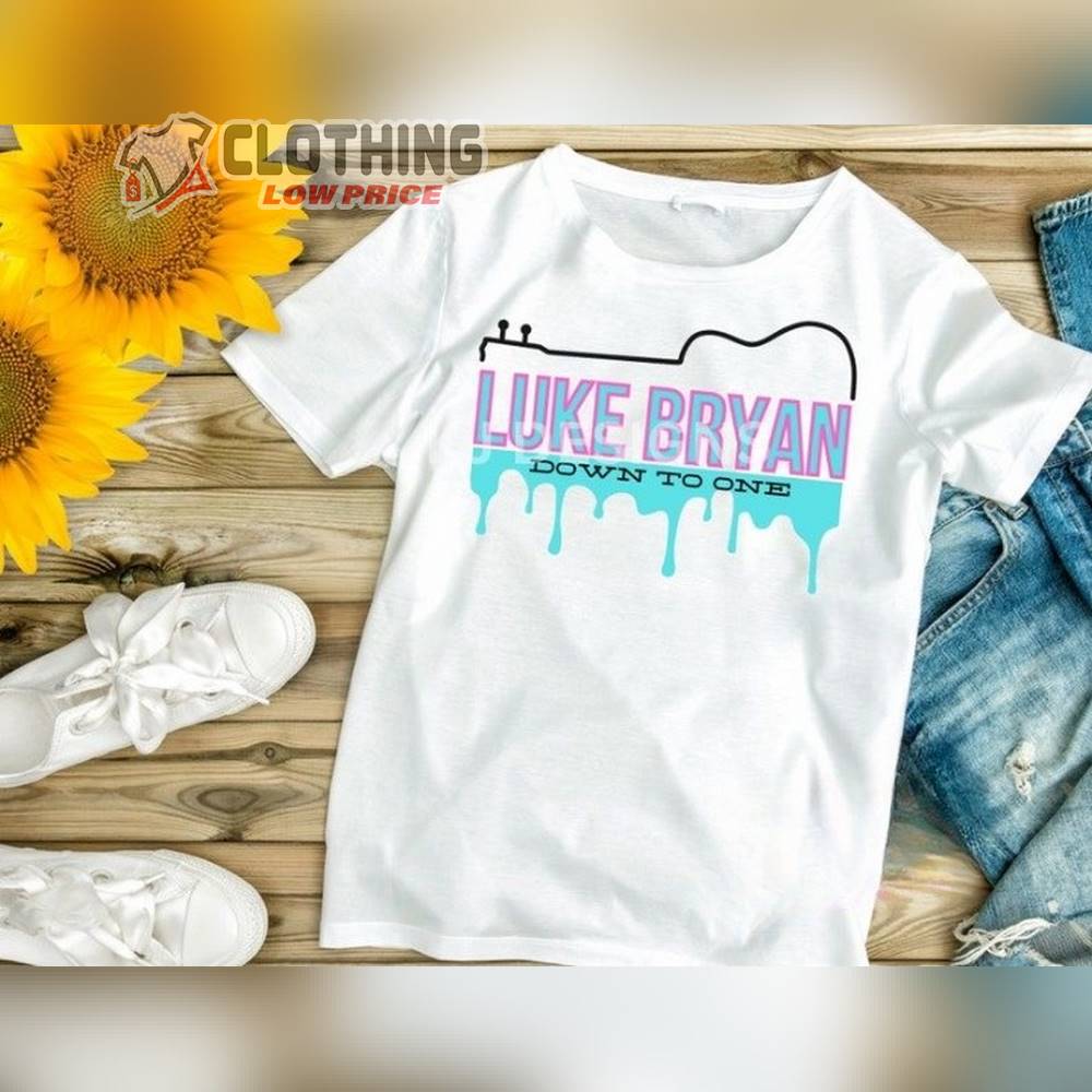 Luke Bryan Chicago Concert Merch, Luke Bryan 2023 Tour Dates Tshirt, Luke Bryan Down To One Shirt