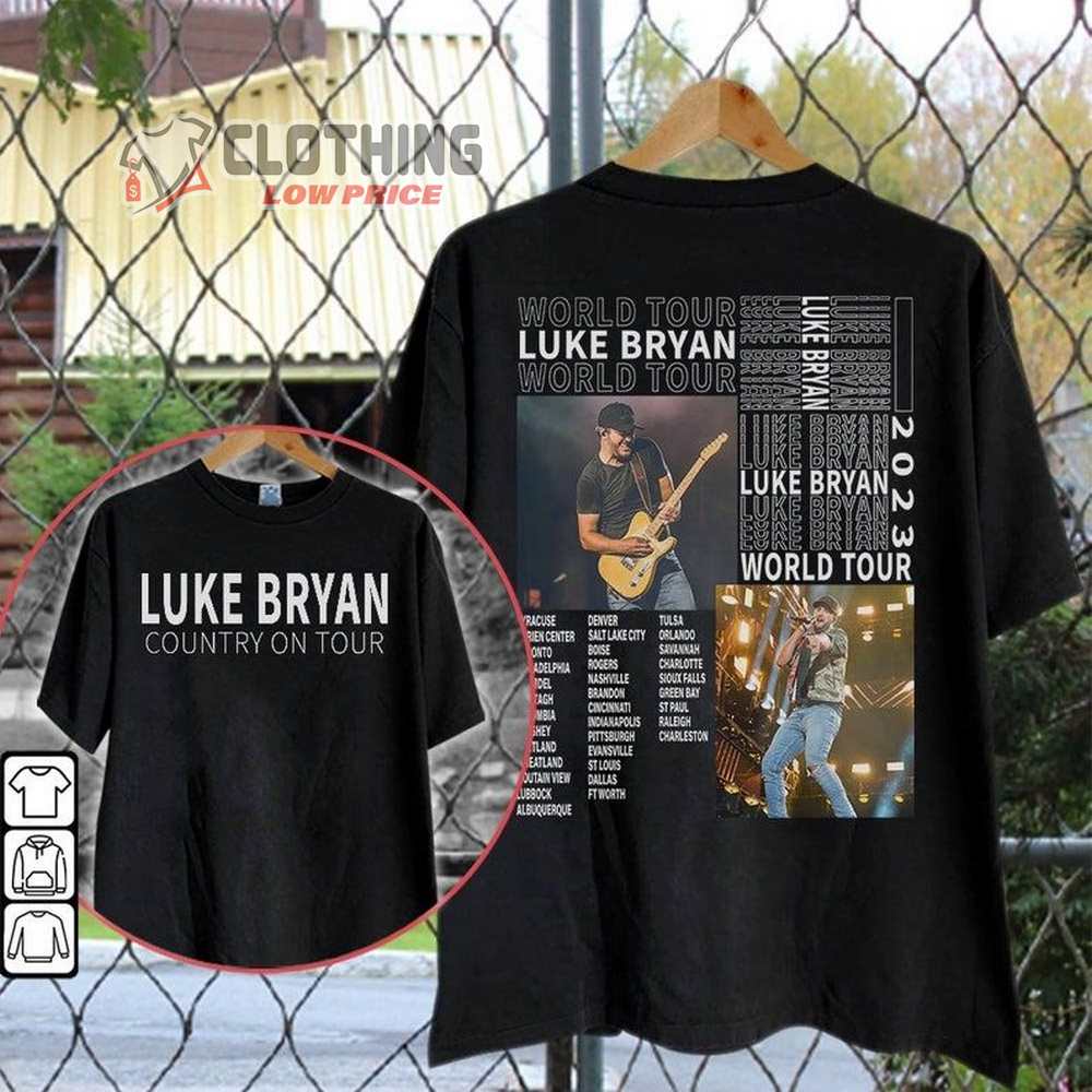 Luke Bryan Country On Tour Dates 2023 Shirt, Luke Bryan Music Concert TShirt, Luke Bryan Music Tour 2023 Unisex Sweatshirts T-Shirt