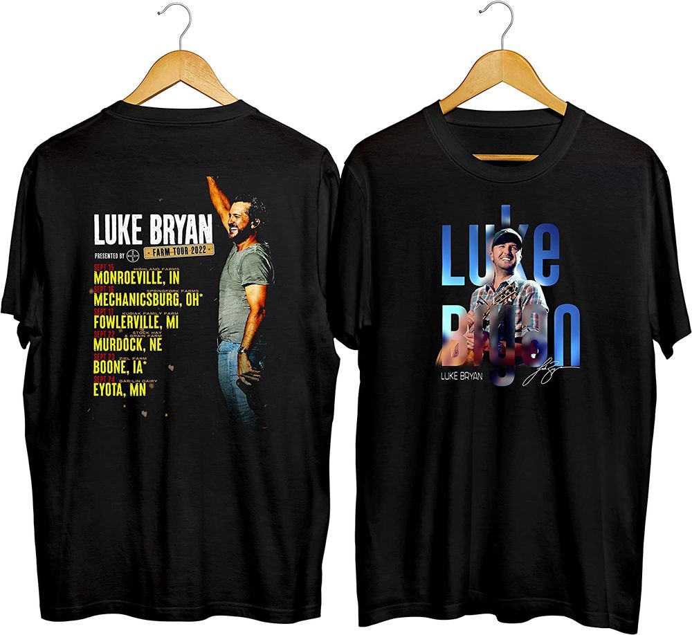 Luke Bryan Farm Tour 2022 Dates Ohio Michigan T-Shirt