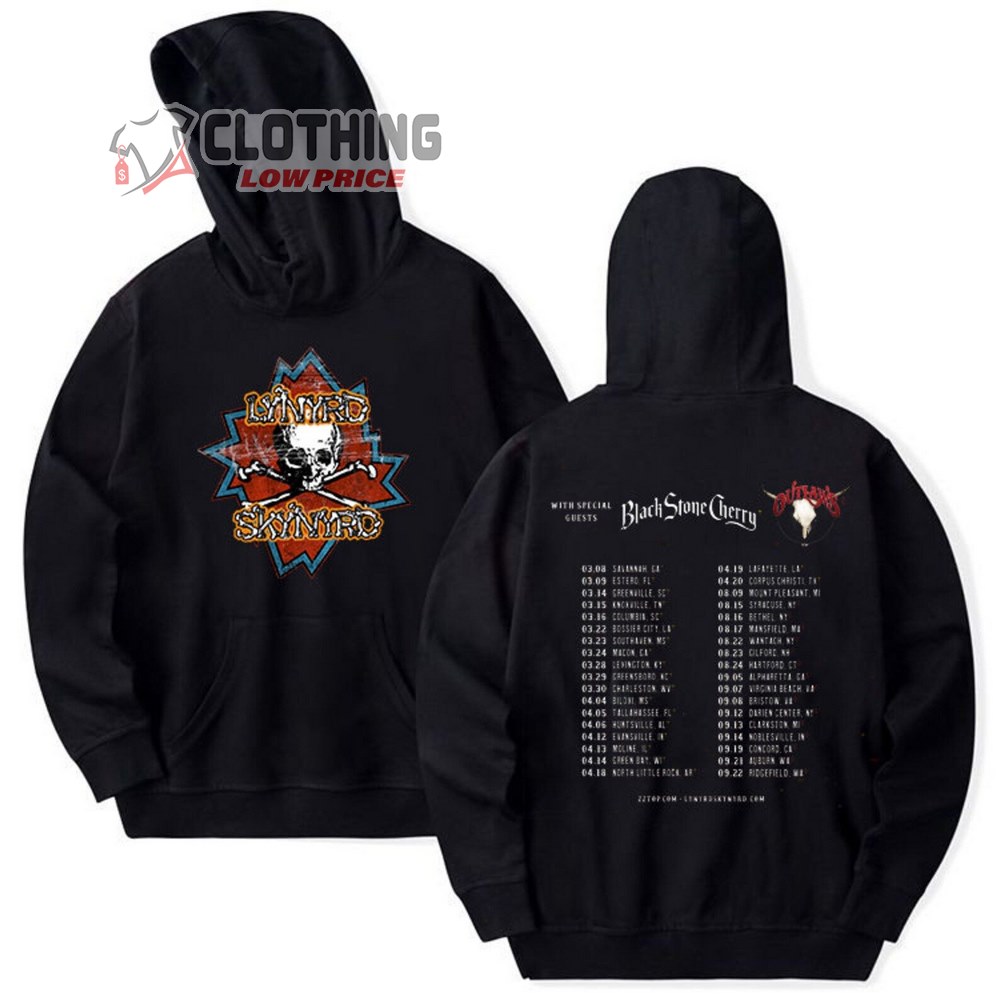 Lynyrd Skynyrd Zz Top Tour Merch, Black Stone Cherry Shirt, Zz Top World Tour Hoodie