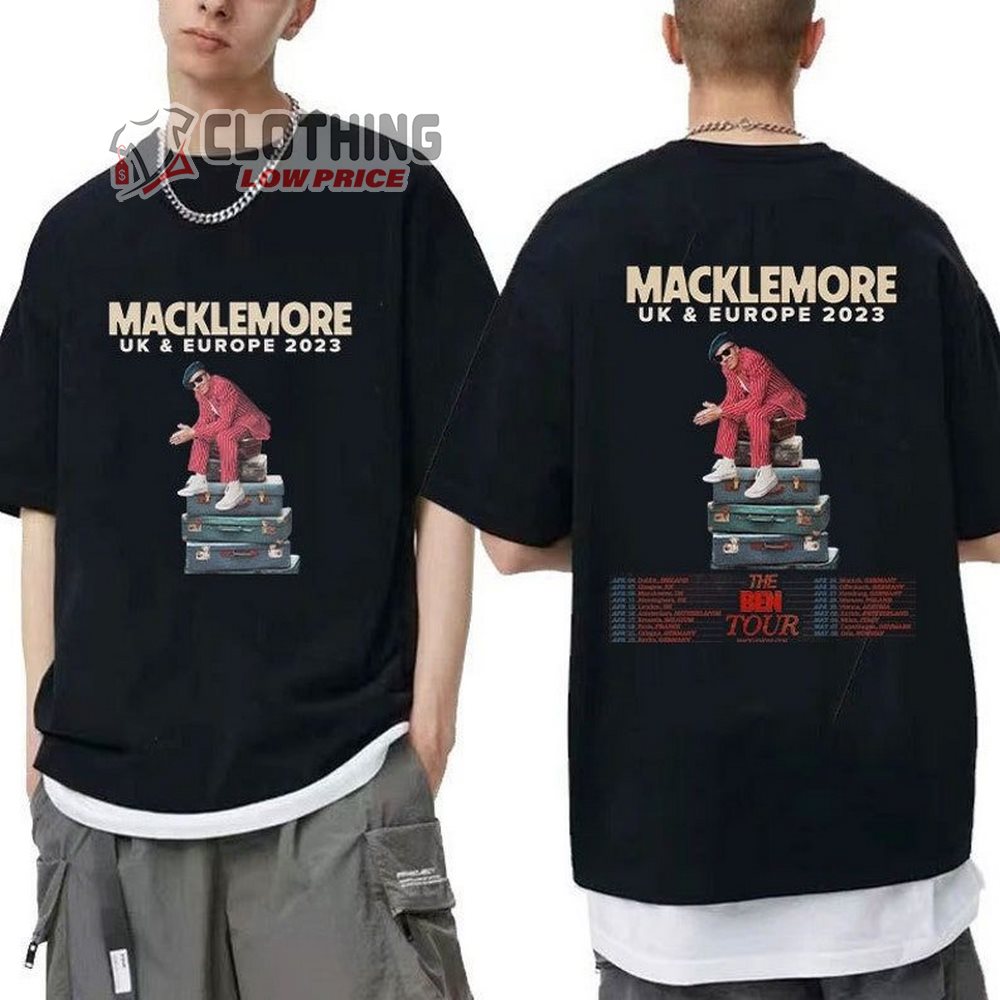 Macklemore The Bend Tour 2023 Unisex T-Shirt, Macklemore UK EU Tour 2023 Unisex Shirt For Fan, Macklemore Tour 2023 Sweatshirt, Macklemore Shirt