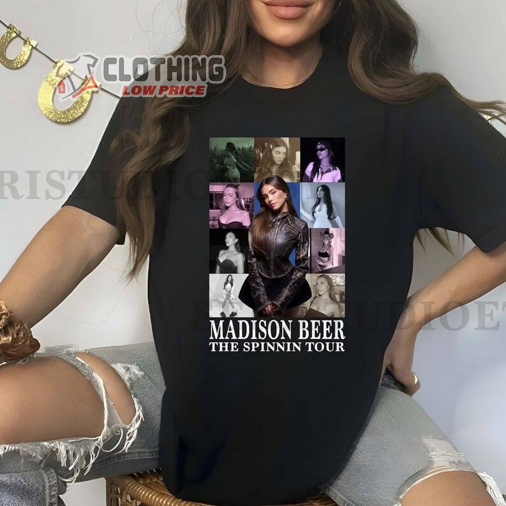 Madison Beer The Spinnin Tour T-Shirt, Madison Beer Shirt, Madison Beer Tour Merch, The Spinnin Tour Shirt Madison Beer Fan Gift