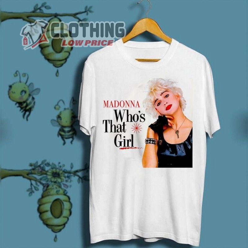 Madonna Album Covers Shirt, Madonna Who's That Girl Cotton Unisex Shirt, Madonna 2023 Concert Merch