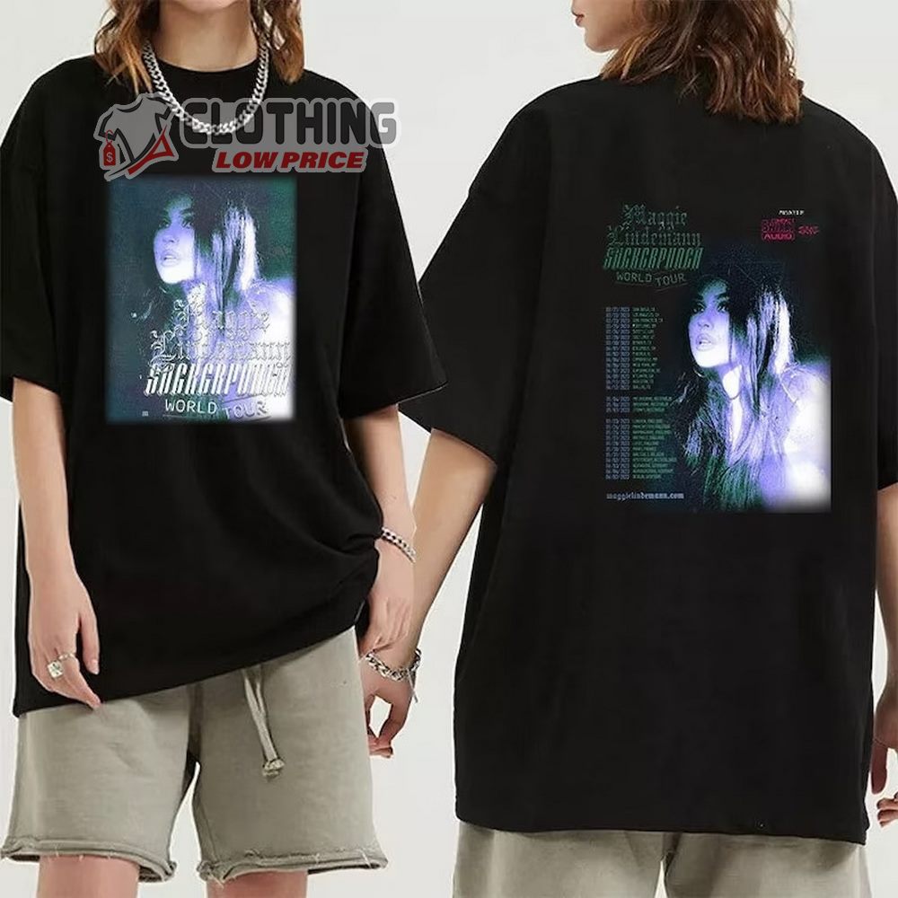 Maggie Lindemann Suckerpunch World Tour 2023 Merch, Maggie Lindemann 2023 Concert Shirt, Suckerpunch World Tour T-Shirt