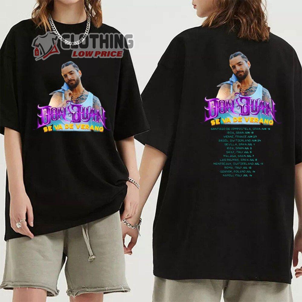 Maluma Summer Tour 2023 Merch, Maluma 2023 US Tour Dates 2023 Shirt, Maluma Don Juan Tour Dates 2023 T-Shirt