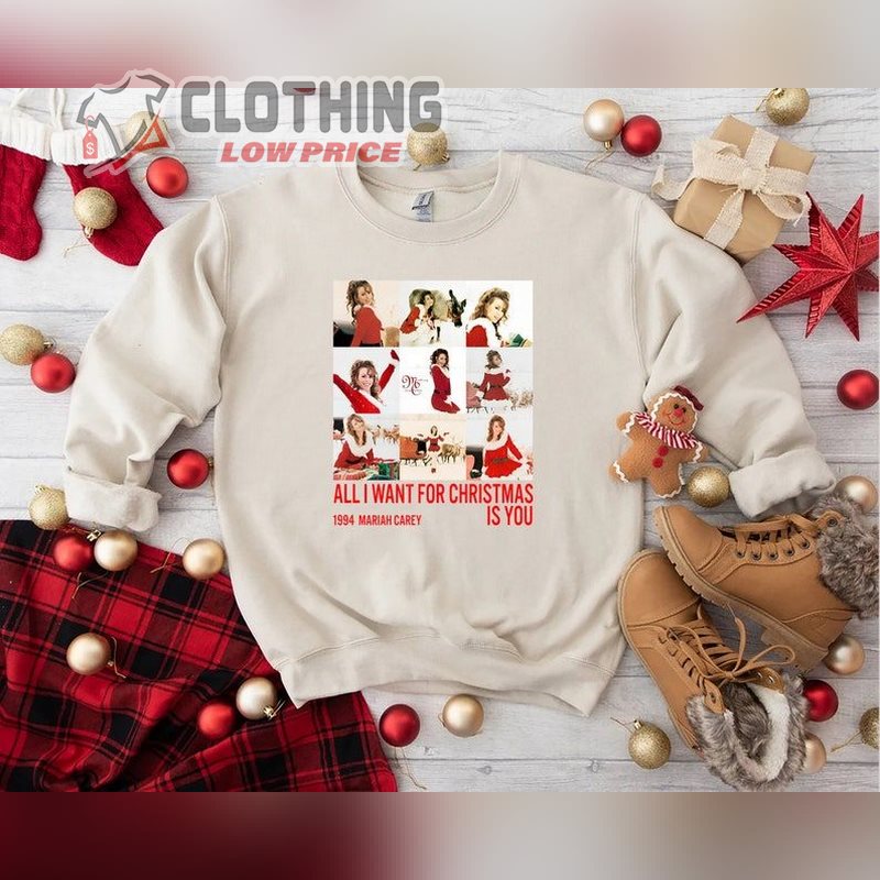 Mariah Carey Christmas Tour 2023 Tickets Hoodie, Mariah Carey Merry Christmas One And All Tour 2023 Shirt , Mariah Carey Christmas Album Merch