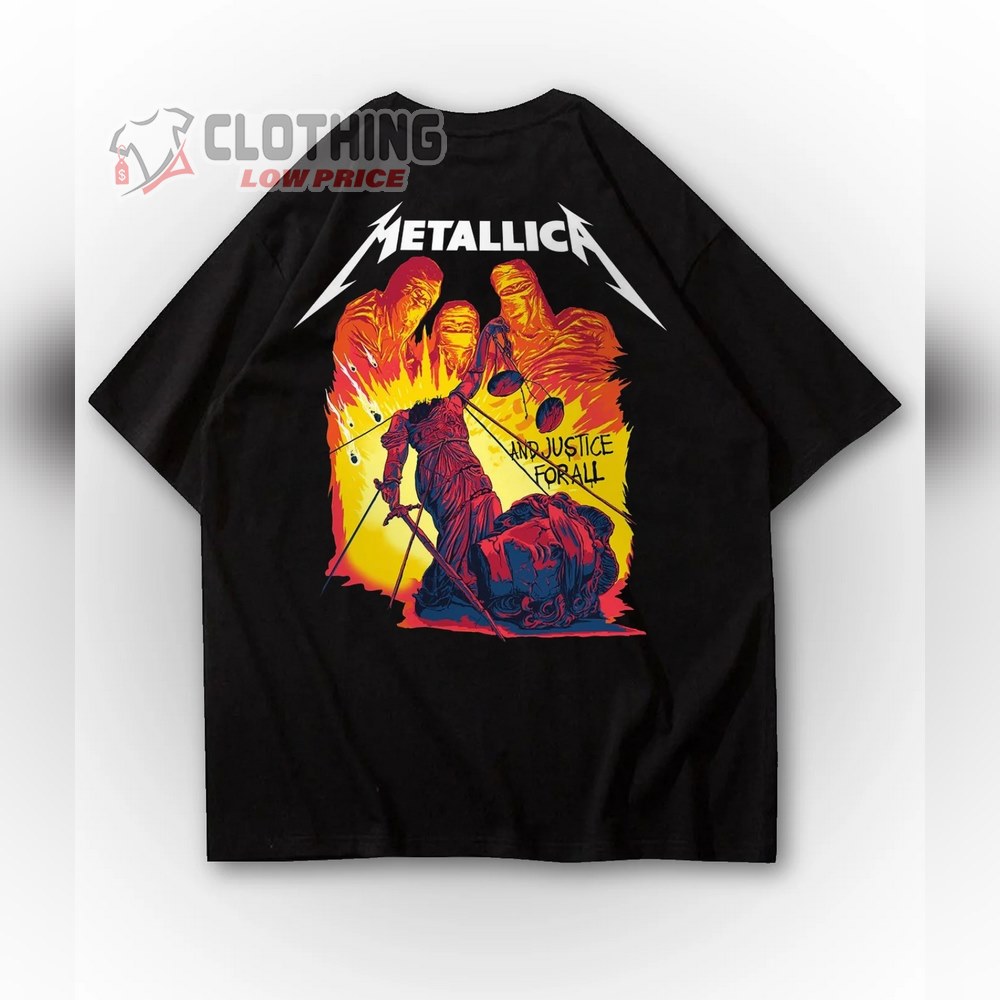 Metallica And Justice For All Metallica Album Metallica T-Shirt