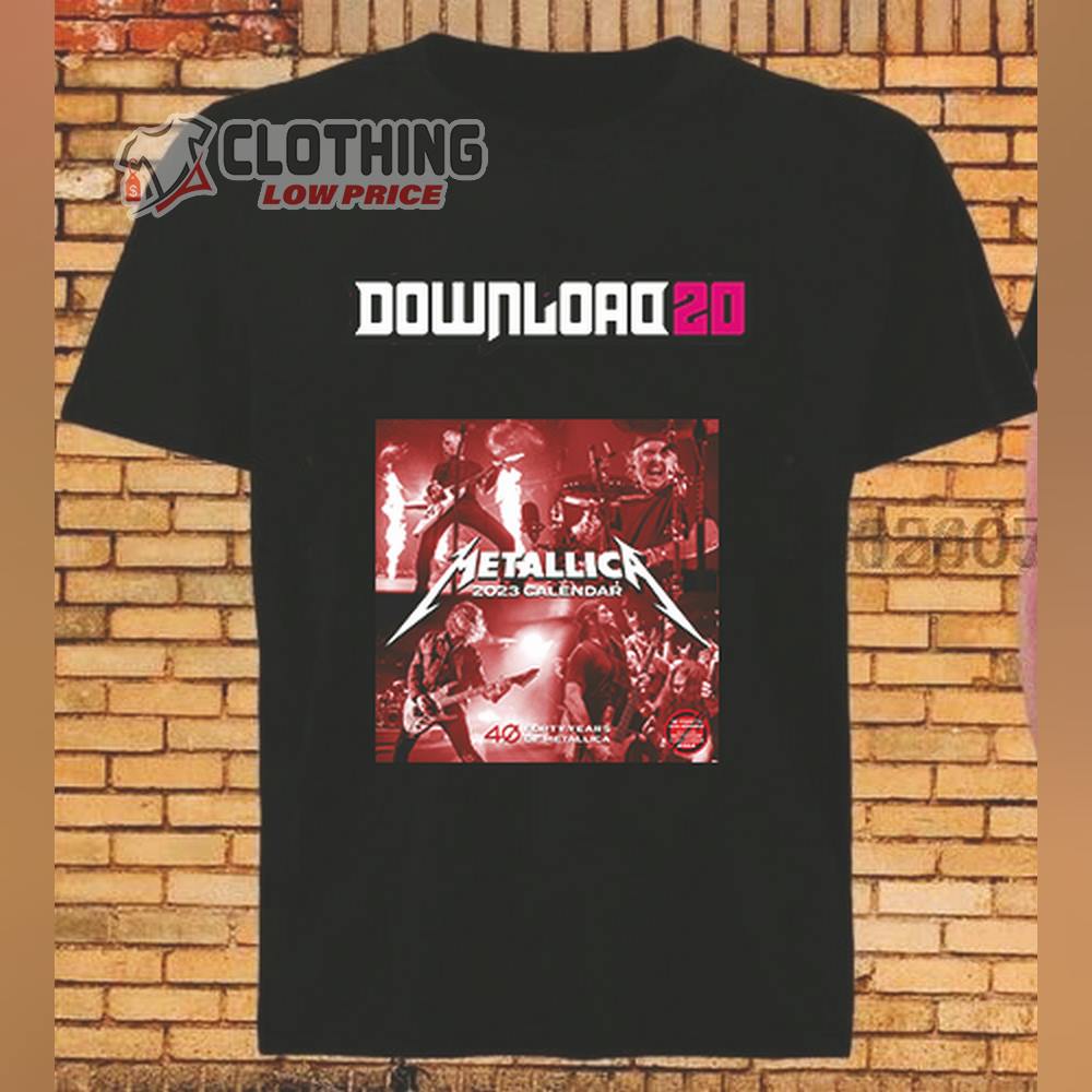 Metallica Calendar 2023 Merch Metallica Download Festival 2023 Shirt Metallica World Tour 2023-2024 T-Shirt