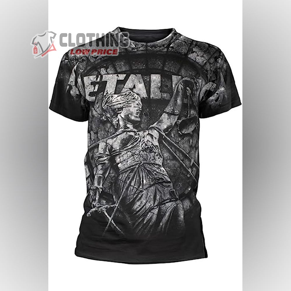 Metallica Men's Puppets Faded 3D All Over Printed