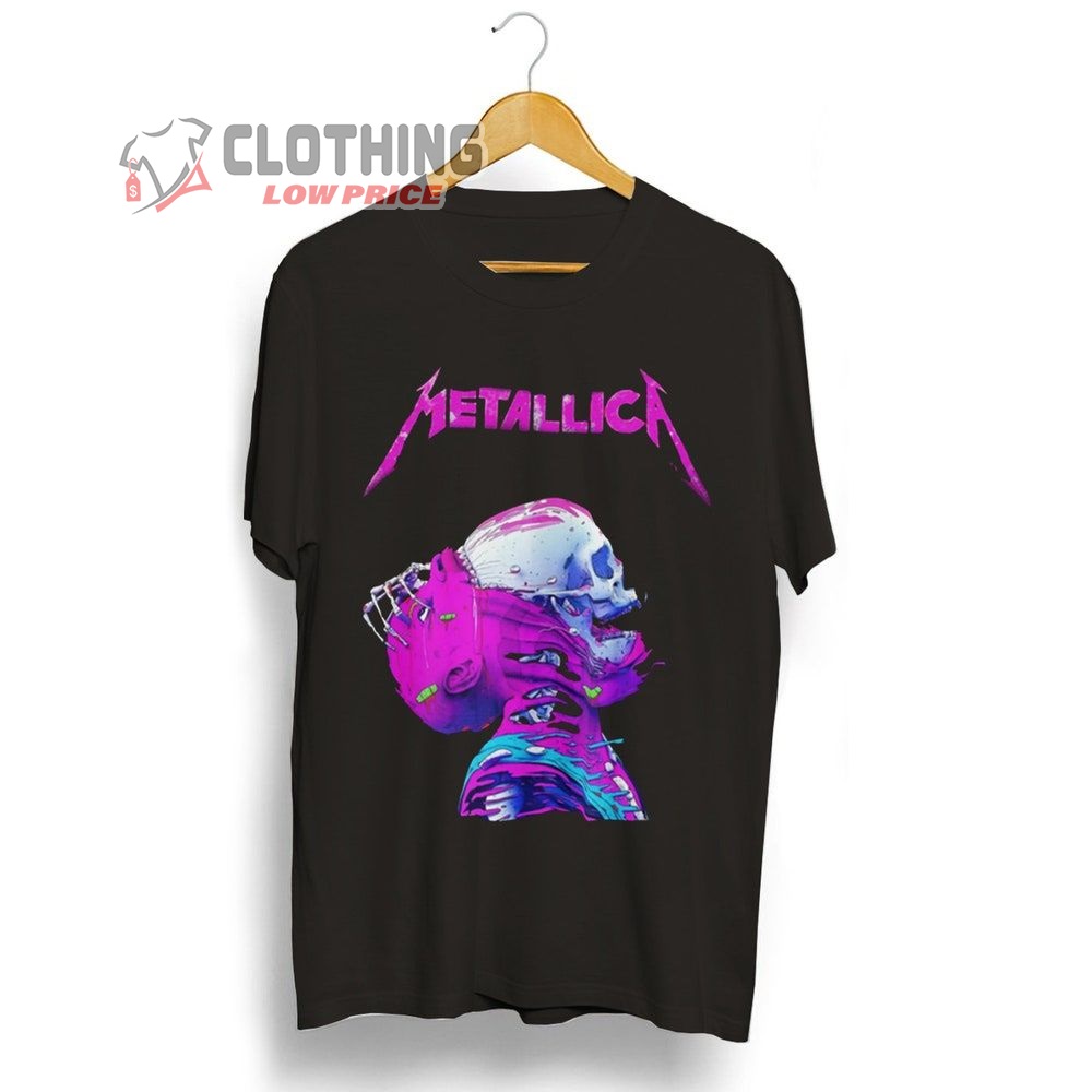 Metallica Metal Rock Band World Tour 2024 Merch, Metal Rock Band Skull
