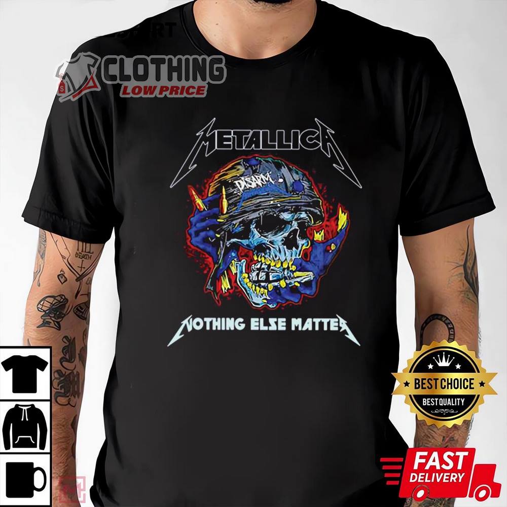 Metallica Nothing Eles Matters Metallica Band Tour T-Shirt