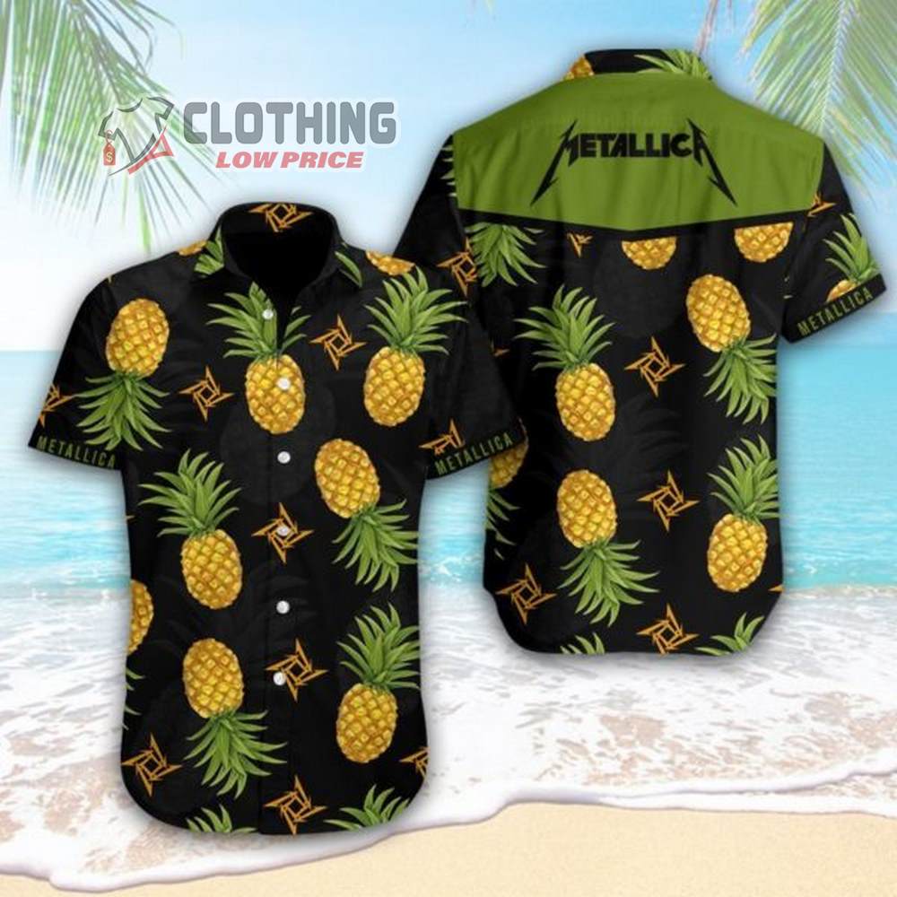 Metallica Pineapple Metallica Tour 2023 Hawaiian Shirt