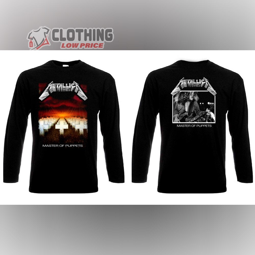 Metallica Song Master Of Puppets Metallica Album Long Sleeve Shirt