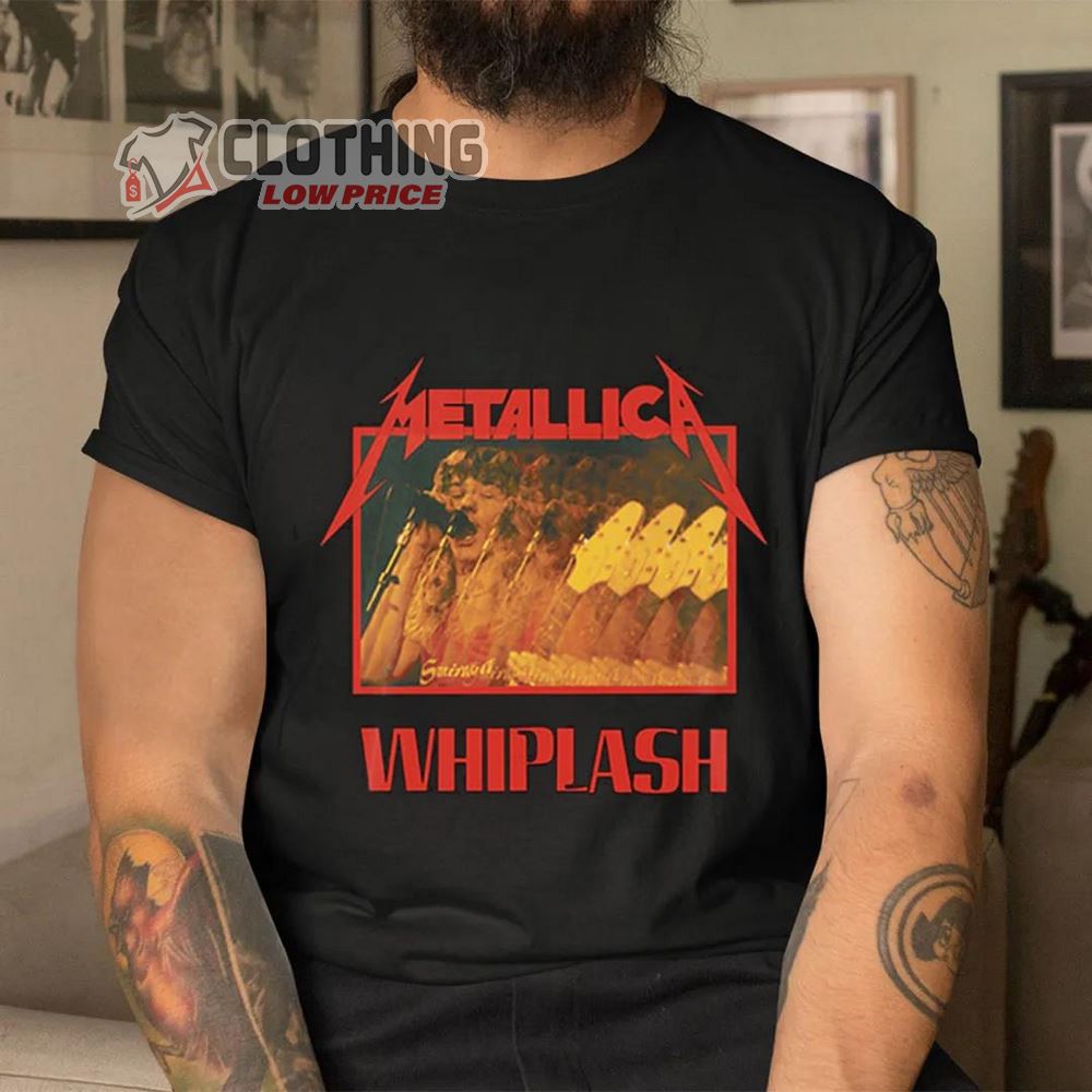 metallica whiplash t shirt