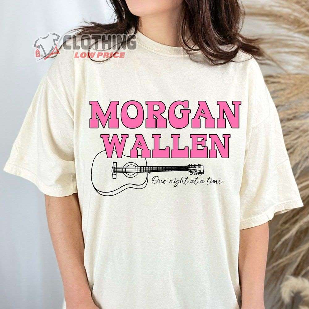 Morgan Wallen New Album Tour 2023 Merch, Morgan Wallen One Night At A Time T-Shirt