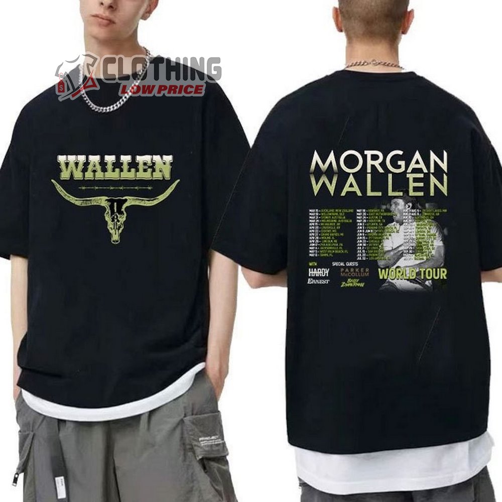 Morgan Wallen Tour Dates 2023 Unisex T-Shirt, Wallen Country Music Shirt, Wallen New Concert Sweatshirt Merch