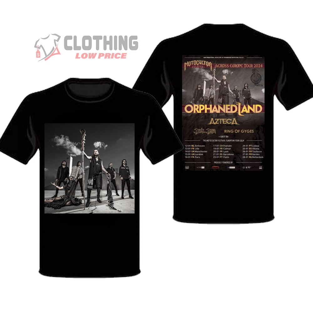 Motocultor Across Europe Tour Orphanedland 2024 Merch, Motocultor Music Band Poster Tour 2024 T-Shirt