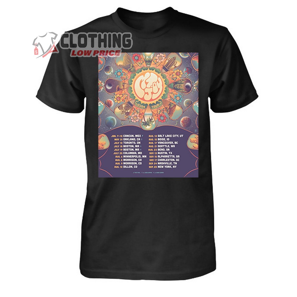 Mt. Joy Tour 2024 Merch, Mt. Joy First Wave Of 2024 Tour Dates T-Shirt