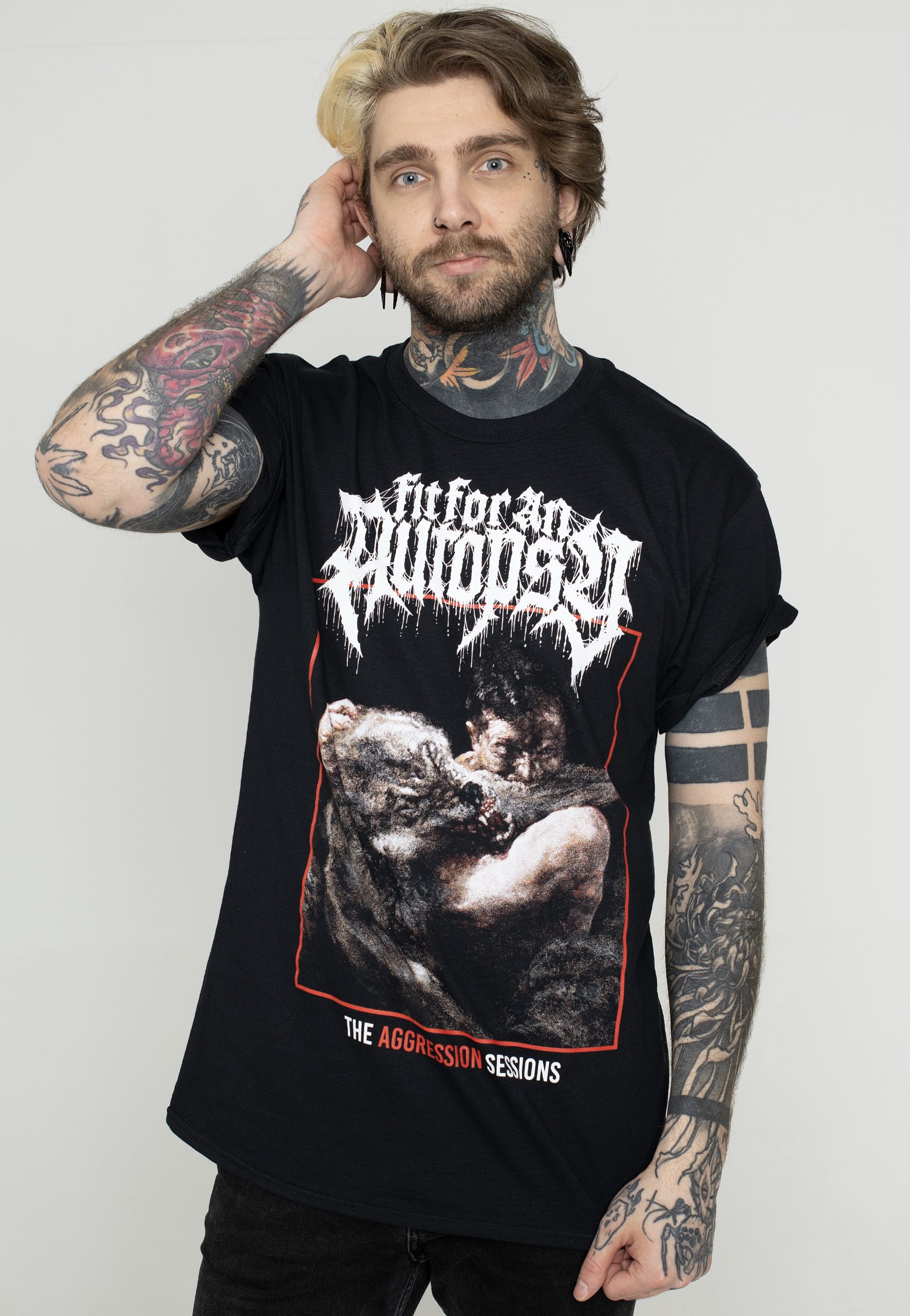 Nashville 2023 Tour Fit For An Autopsy Black Unisex Shirt, Fit For An Autopsy The Aggression Sessions Merch