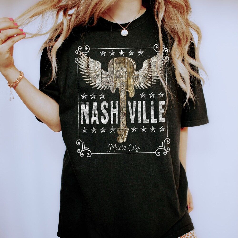 Nashville Music City Vintage T-Shirt