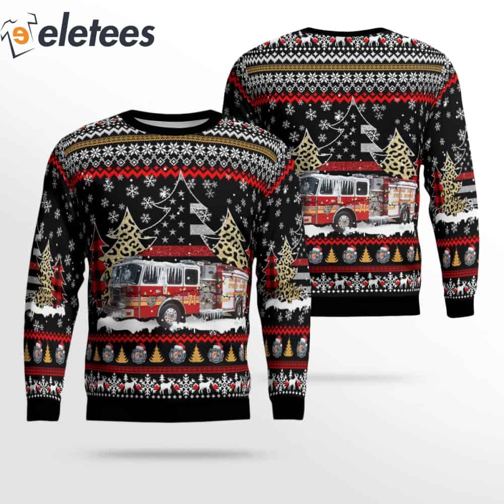 Orange County Fire Rescue Ugly Christmas Sweater