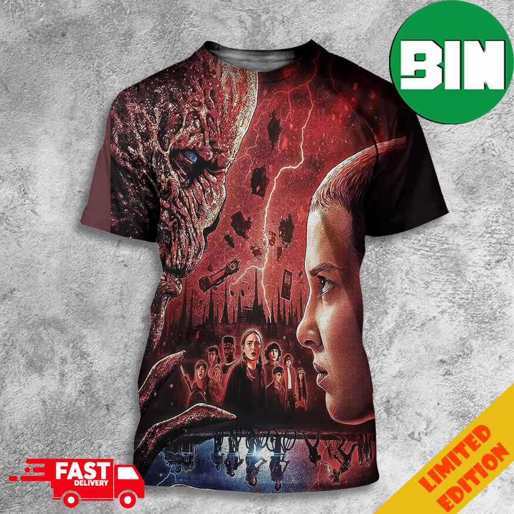 The Final Season Of Stranger Things New Poster 3D T-Shirt