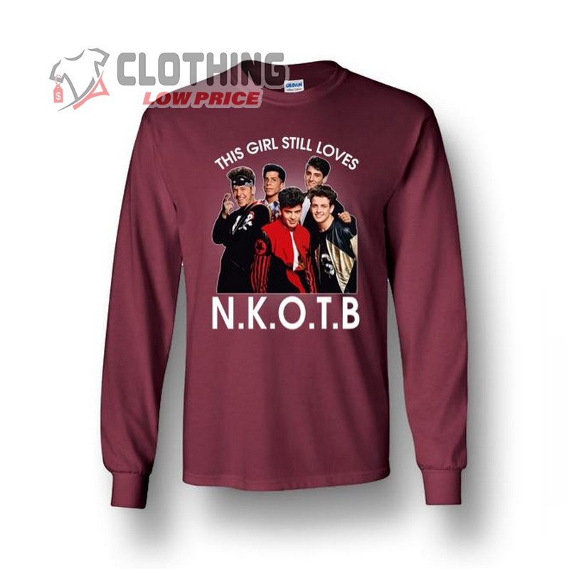 NKOTB Cruise 2023 Sweatshirt, This Girl Loves NKOTB We Love You Mixtape Tour New Kids On The Block Portrait Vintage Big Fans T- Shirt