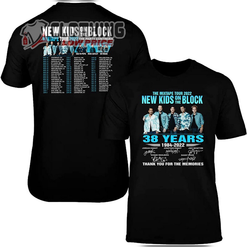 New Kids On The Block Tour 2023 T- Shirt, News Kids On The Blocks Nkotb The Mixtape Tour 2022 T- Shirt, New Kids On The Block Tour Merch