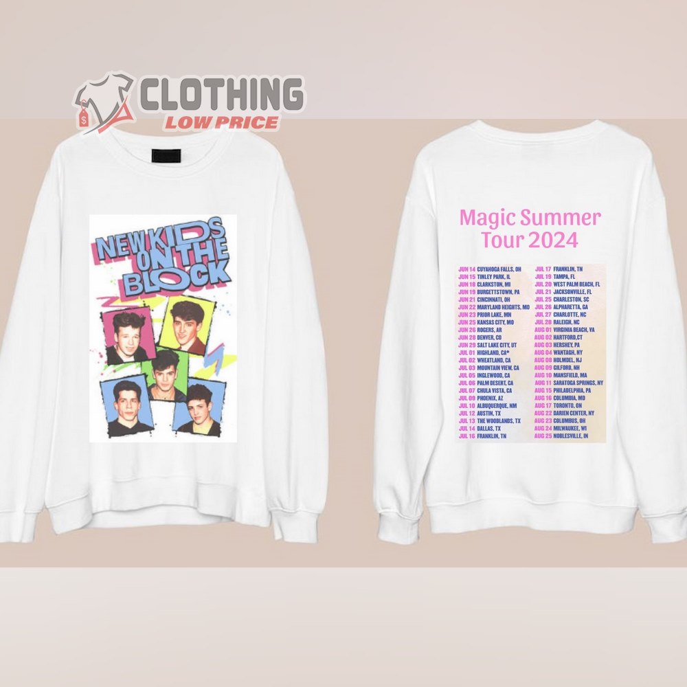 New Kids On The Block Tour 2024 Merch, Magic Summer Tour 2024 Shirt, Nkotb Tee, New Kids On The Block Fan Gift