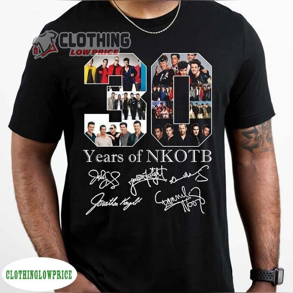 New Kids on the Block 30 Years Anniversary Shirt, John Knight NKOTB Tour T-Shirt