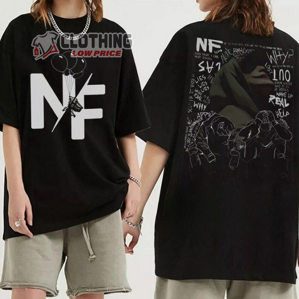 Nf Rapper Vintage Tracklists Tee Merch, Nf 2023 Hope Album Shirt, Nf Hope Tour Sweatshirt