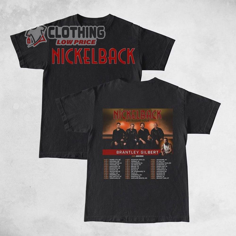 Nickleback Get Rollin 2023 Tour Merch, 2023 Nickleback Band Shirt, Nickleback Concert Merch, Nickelback Tee, Sweatshirt, Hoodie