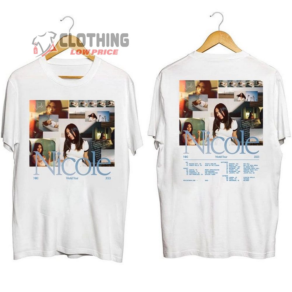 Niki The Nicole Tour 2023 Merch, Niki 2023 Concert Shirt, The Nicole World Tour 2023 T-Shirt