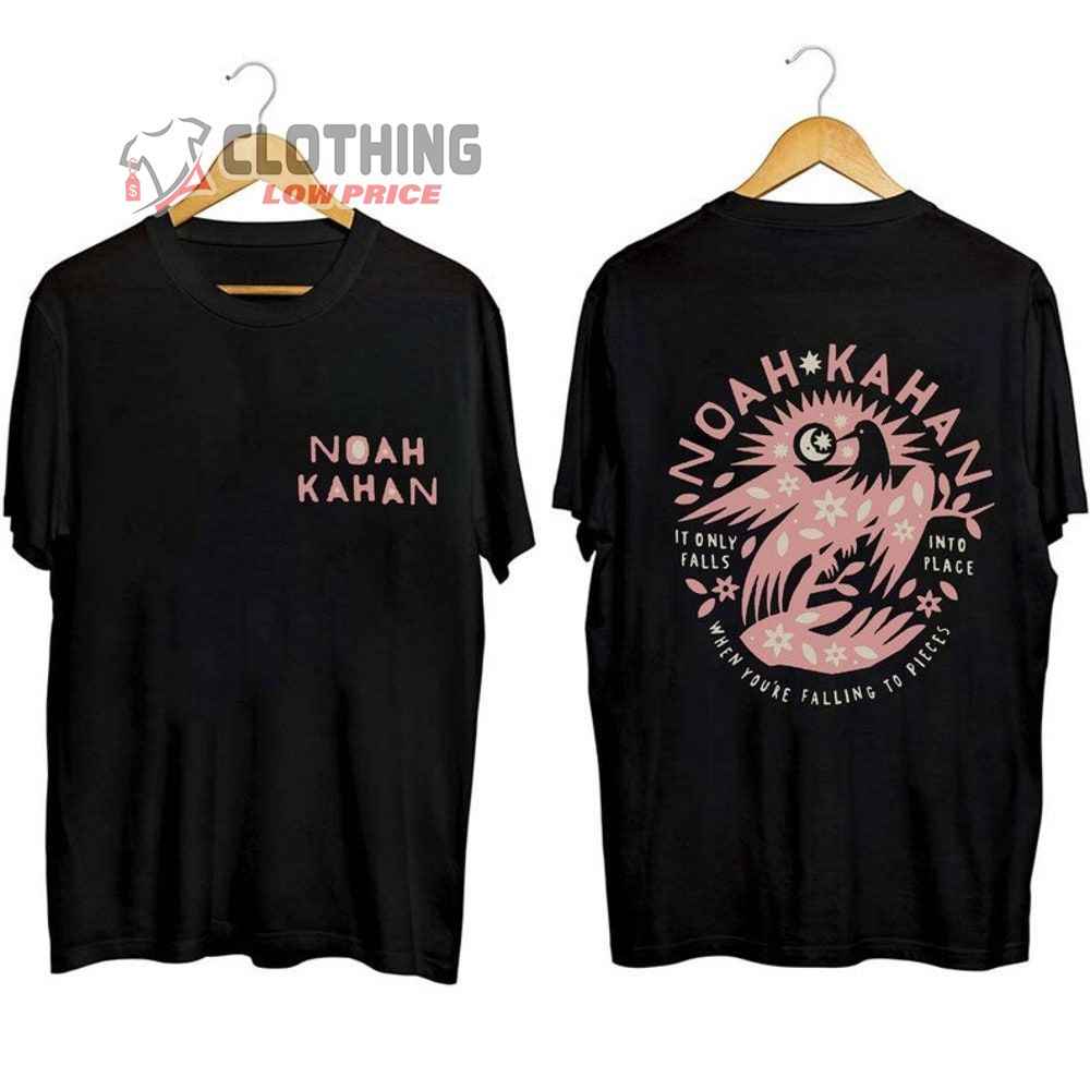 Noah Kahan Pop Music Stick Season 2023 Merch, Noah Kahan It Only Falls Into Place When You're Falling To Pieces T-Shirt